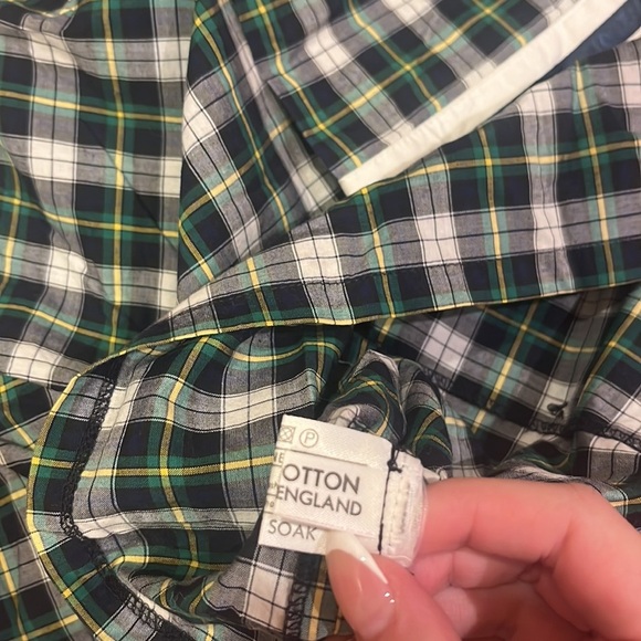 Saks Fifth Avenue Girl’s Plaid Top Navy Shorts Set Size 2 - Picture 7 of 10